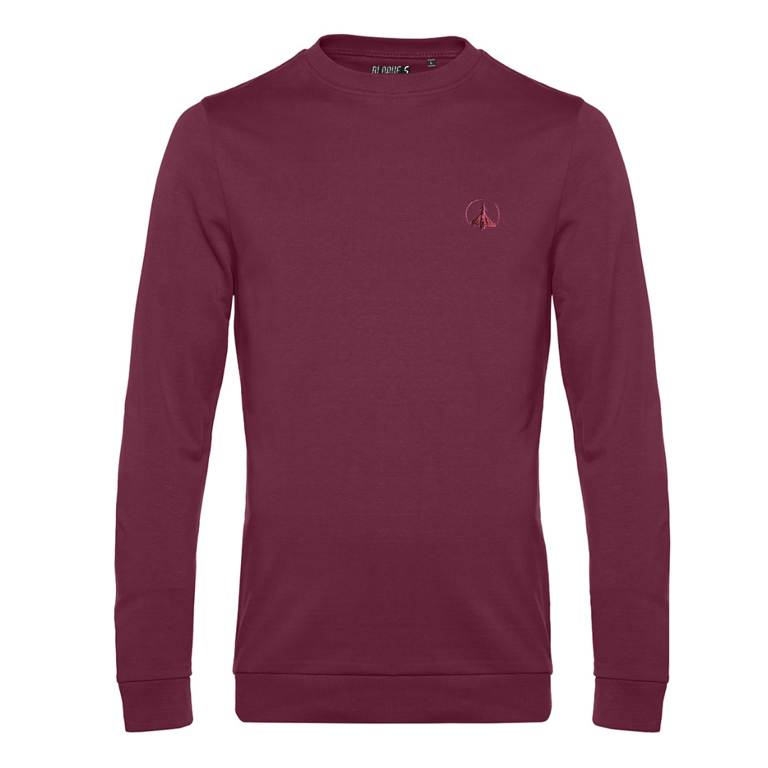 Frontal sudadera granate